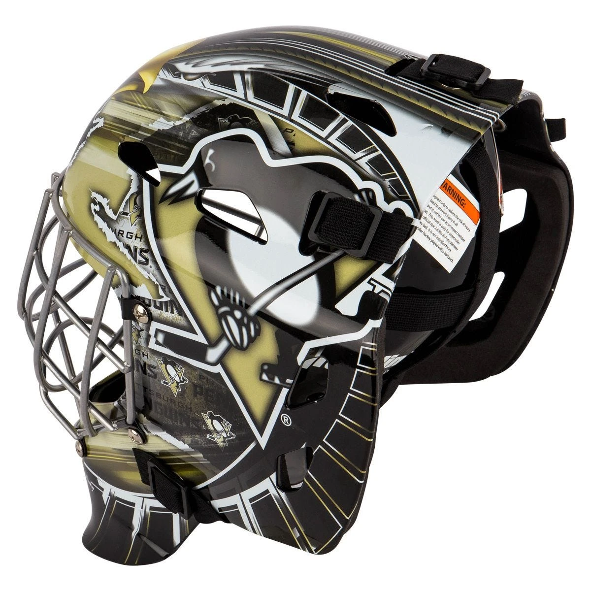 Franklin GFM 1500 Pittsburgh Penguins Goalie Face Mask 4 Franklin GFM 1500 Pittsburgh Penguins Goalie Face Mask - Image 4