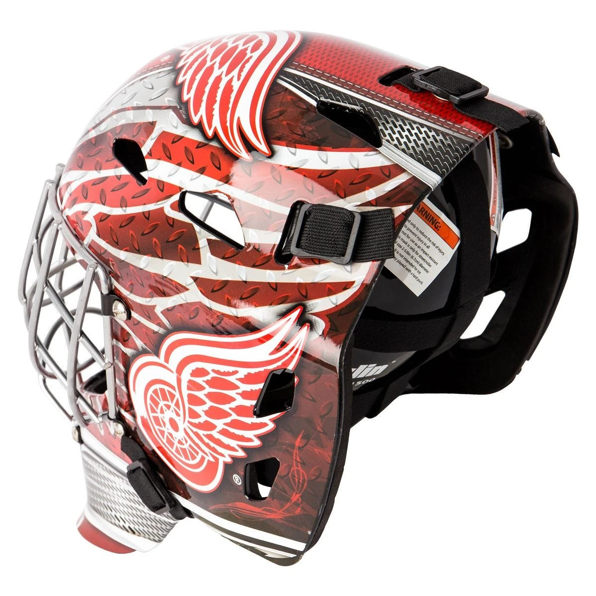 Franklin GFM 1500 Detroit Red Wings Goalie Face Mask 4 Franklin GFM 1500 Detroit Red Wings Goalie Face Mask - Image 4