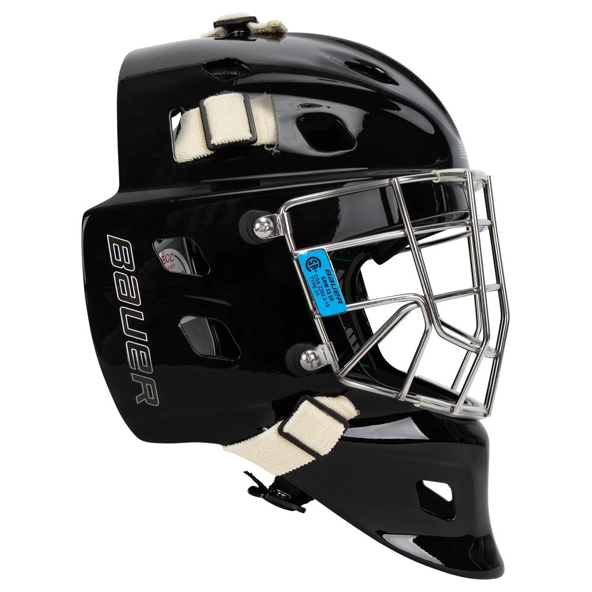 Bauer NME One Senior Certified Straight Bar Goalie Mask 2 Bauer NME One Senior Certified Straight Bar Goalie Mask - Image 2