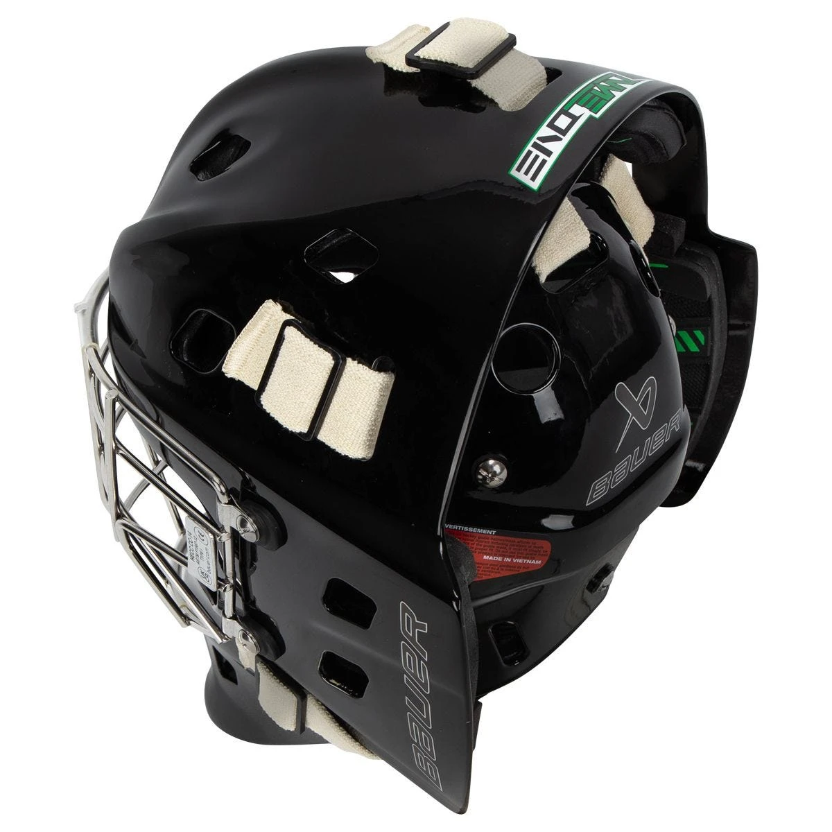 Bauer NME One Senior Certified Straight Bar Goalie Mask 4 Bauer NME One Senior Certified Straight Bar Goalie Mask - Image 4