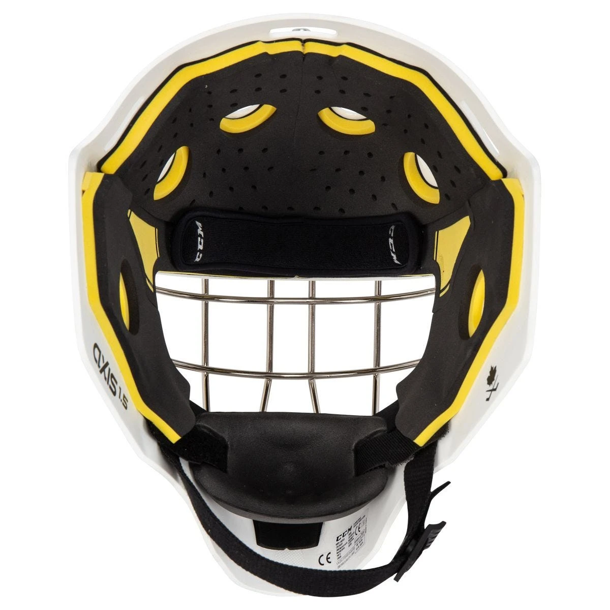 CCM Axis A1.5 Youth Certified Straight Bar Goalie Mask - Team 6 CCM Axis A1.5 Youth Certified Straight Bar Goalie Mask - Team - Image 6