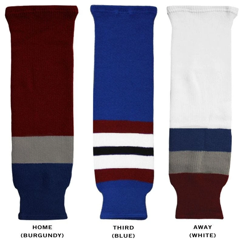 CCM S100 Colorado Avalanche Knit Hockey Socks 1 CCM S100 Colorado Avalanche Knit Hockey Socks