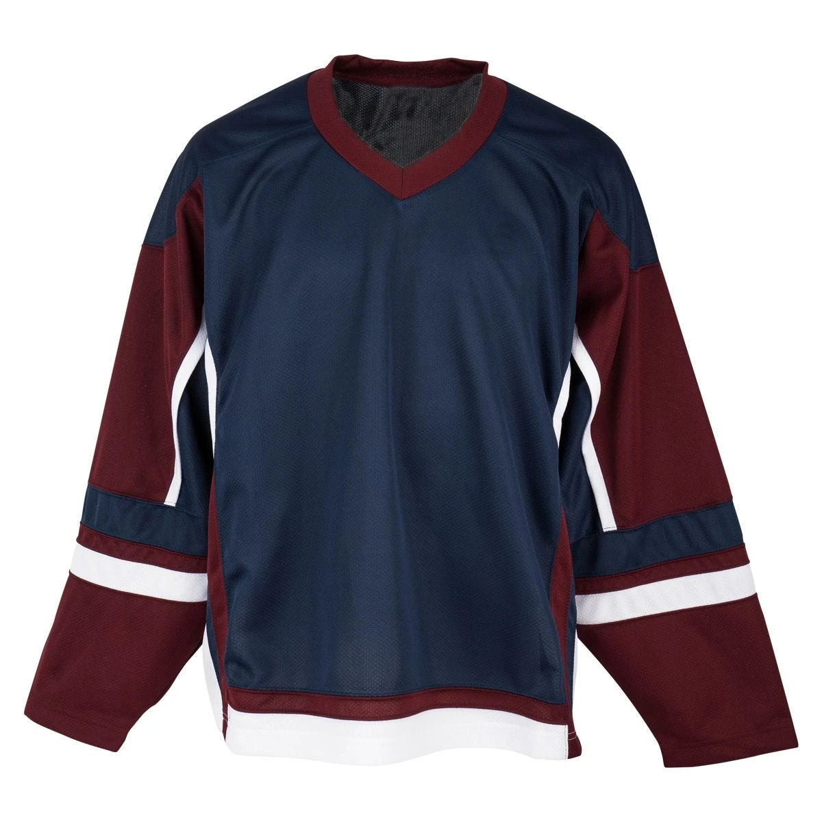 Stadium Youth Hockey Jersey - Navy/Maroon/White 1 Stadium Youth Hockey Jersey - Navy/Maroon/White