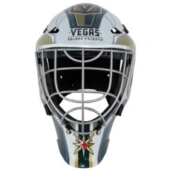Vegas Golden Knights Franklin GFM 1500 Goalie Face Mask -Bauer Sales Store franklin hockey street goalie mask gfn 1500 vgk inset3