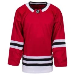 Chicago Blackhawks MonkeySports Uncrested Junior Hockey Jersey -Bauer Sales Store monkeysports hockey jersey uncrested chicago blackhawks jr inset6