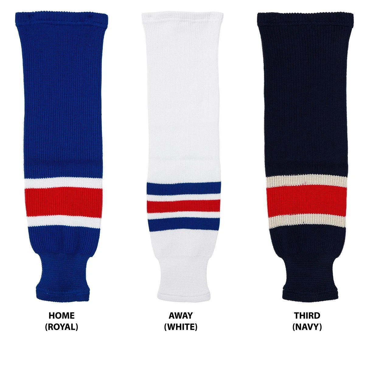 New York Rangers MonkeySports Knit Hockey Socks 1 New York Rangers MonkeySports Knit Hockey Socks