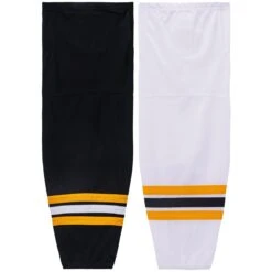 Boston Bruins MonkeySports Mesh Hockey Socks -Bauer Sales Store monkeysports hockey socks mesh bos inset3