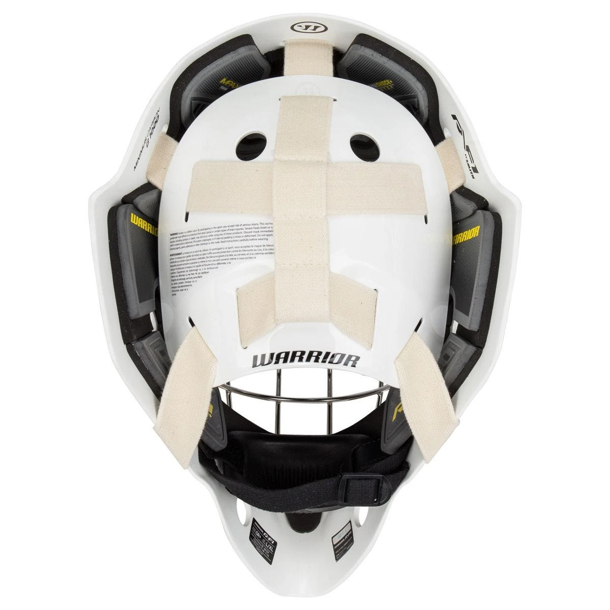 Warrior Ritual R/F1 Senior+ Certified Straight Bar Goalie Mask 5 Warrior Ritual R/F1 Senior+ Certified Straight Bar Goalie Mask - Image 5